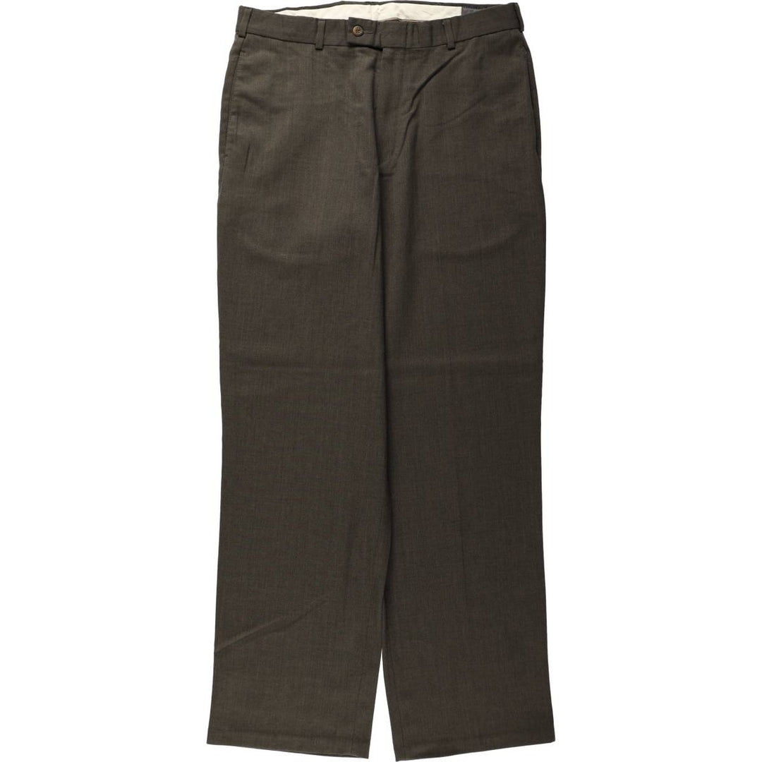 Levi's SLATES Poly/Wool Pants, Men's Size W34 (approx.), Vintage polyester Khaki type Vintage Second Hand