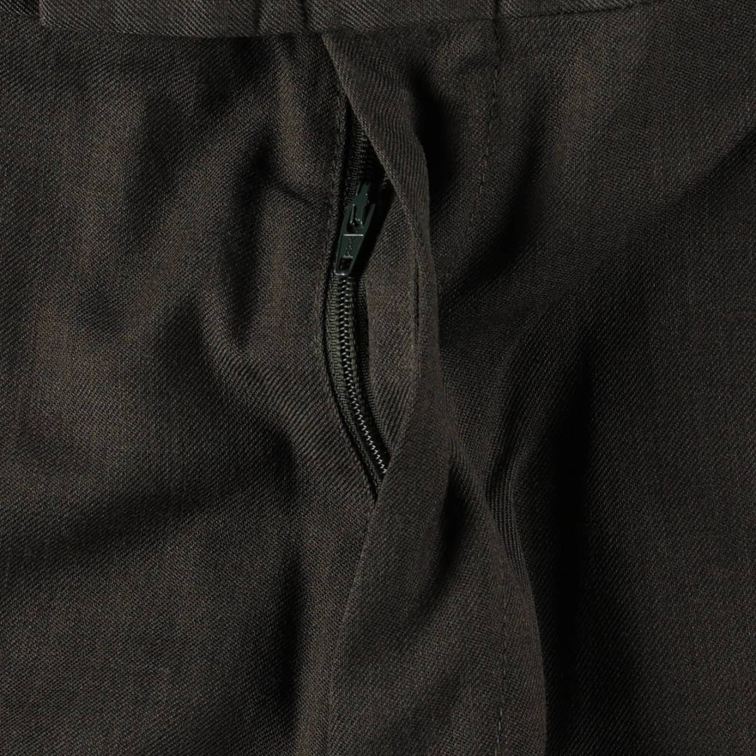 Levi's SLATES Poly/Wool Pants, Men's Size W34 (approx.), Vintage polyester Khaki type Vintage Second Hand