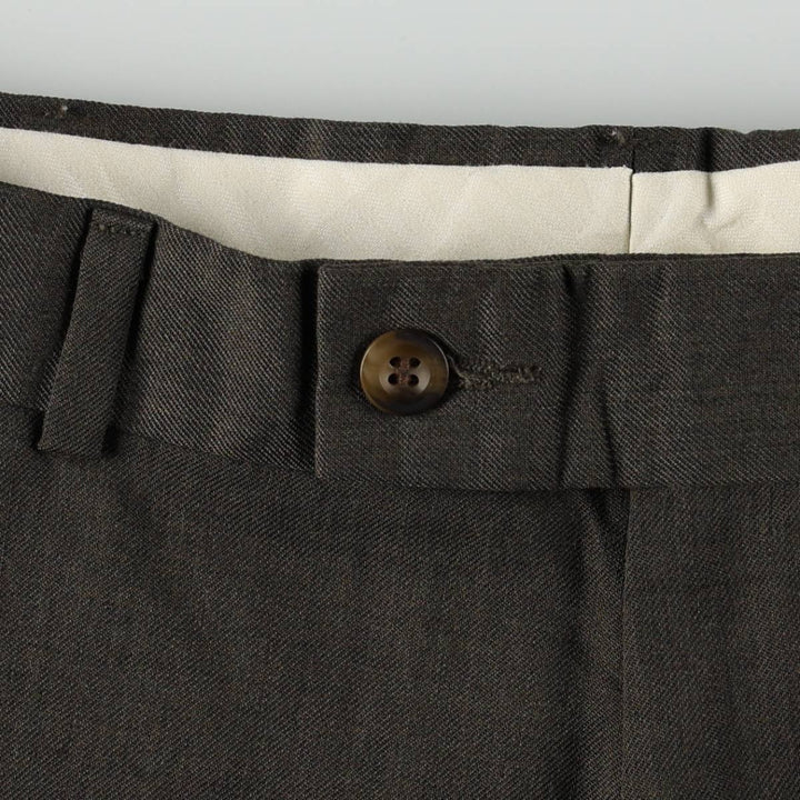 Levi's SLATES Poly/Wool Pants, Men's Size W34 (approx.), Vintage polyester Khaki type Vintage Second Hand