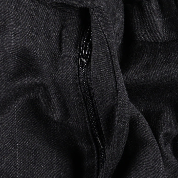 Vintage striped two-pleat slacks for men, size W35. unclear gray type Vintage Second Hand