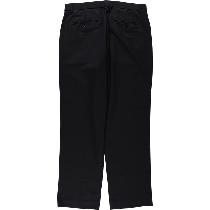 Calvin Klein slacks for men, size W33 (approx.) polyester black type Vintage Second Hand