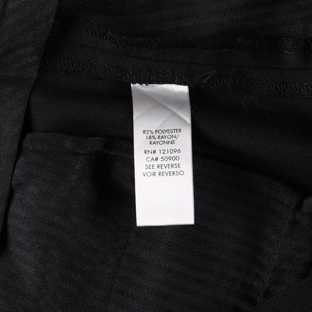 Calvin Klein slacks for men, size W33 (approx.) polyester black type Vintage Second Hand