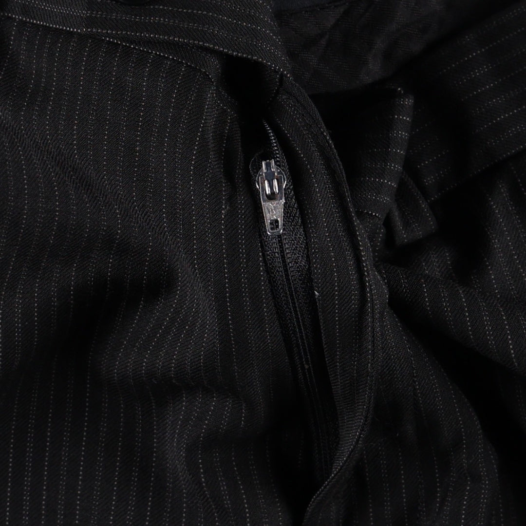 Calvin Klein striped wool trousers/slacks, made in Canada, men's size W32 (approx.). wool black type Vintage Second Hand