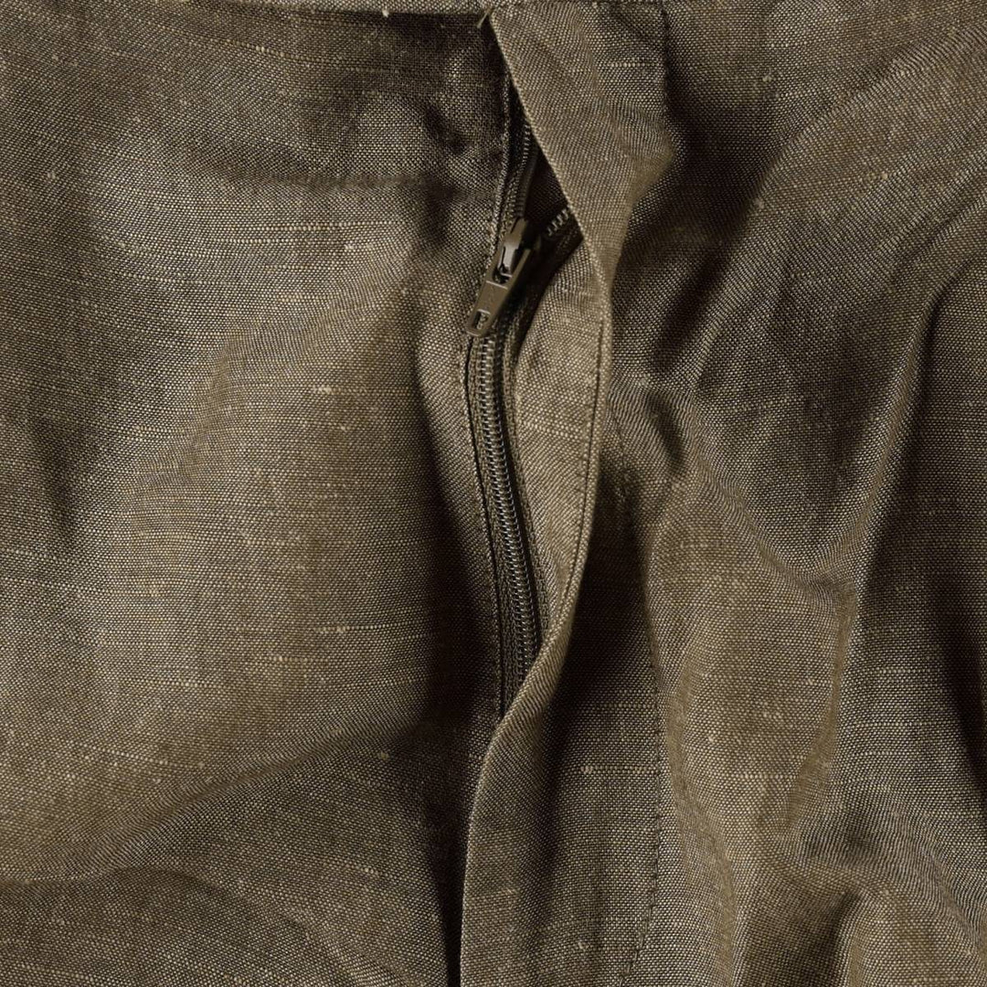 Louis Raphael two-pleat wool trousers, men's size W34 (approx.) linen Khaki type Vintage Second Hand