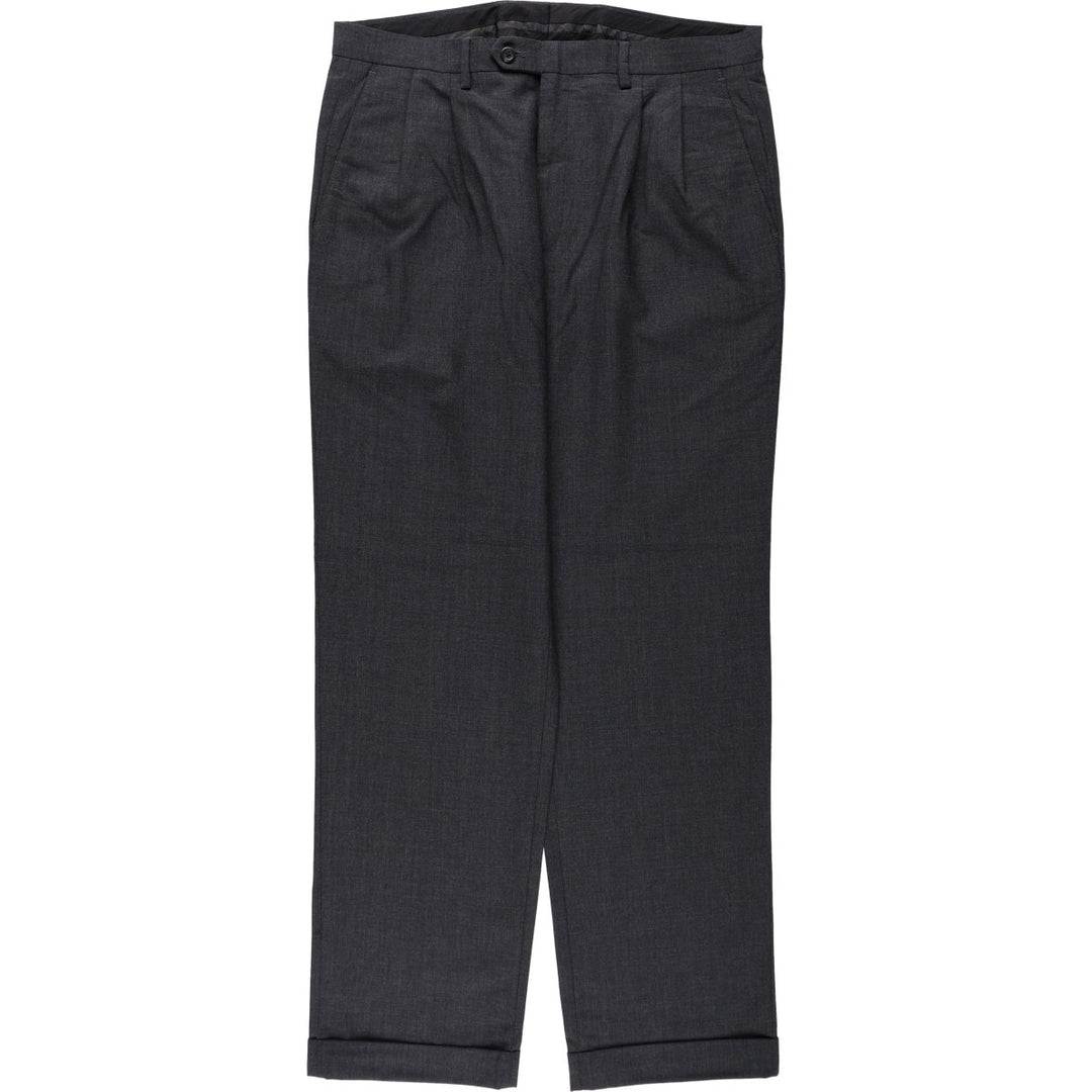 Ralph Lauren LAUREN Lauren slacks pants for men, equivalent to W35 wool gray type Vintage Second Hand