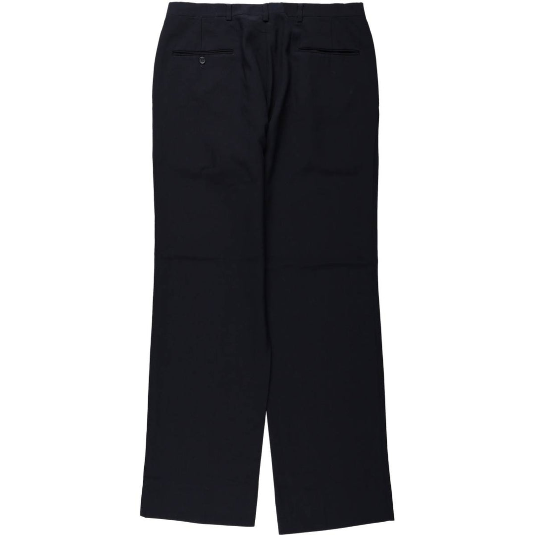 ~1990'S Hart Schaffner Marx Two-Pleat Slacks Pants Men's W34 (approx.) Vintage unclear navy blue type Vintage Second Hand