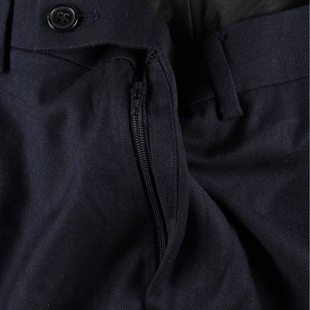Ralph Lauren LAUREN Lauren slacks pants for men, equivalent to w36 polyester navy blue type Vintage Second Hand
