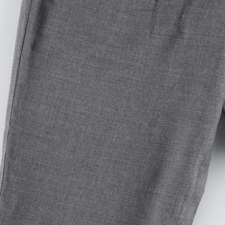 80s-90'S Lands' End Two-Pleat Wool Trousers, Made in USA, Men's Size W31 (approx.), Vintage wool gray type Vintage Second Hand