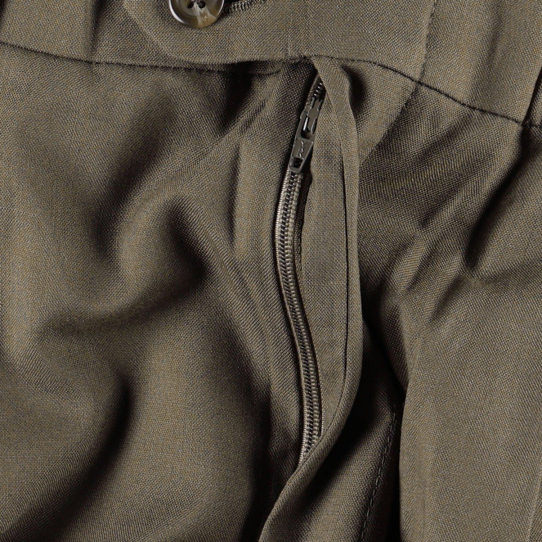 Ralph Lauren TOTAL COMFORT two-pleat wool trousers, men's size W32 (approx.) wool Khaki type beige Vintage Second Hand