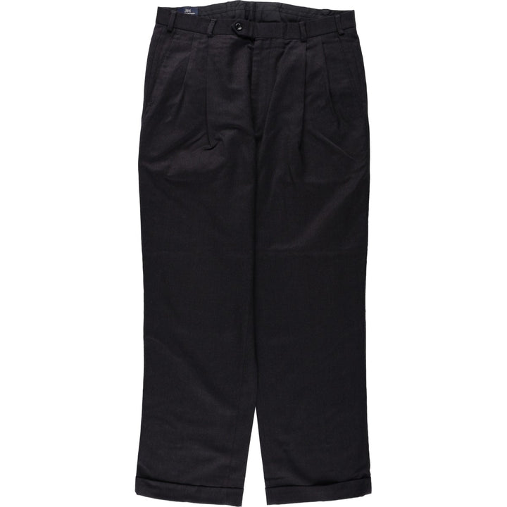 Brooks Brothers 346 Wool Trousers, Men's Size W35 (approx.) wool Charcoal Vintage Second Hand