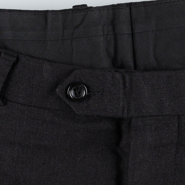 Brooks Brothers 346 Wool Trousers, Men's Size W35 (approx.) wool Charcoal Vintage Second Hand