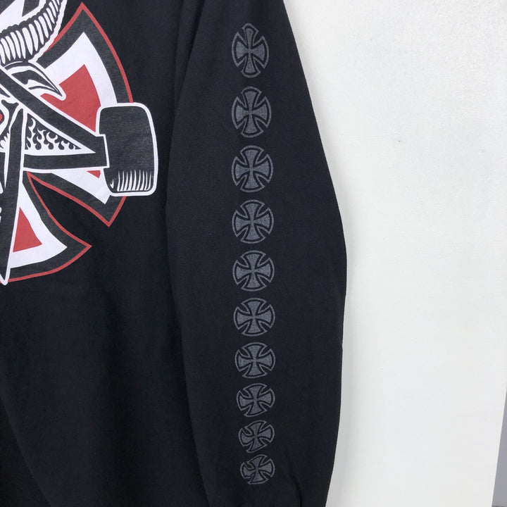 INDEPENDENT ALSTYLE Long-Sleeve T-Shirt (Men's Size M) cotton black type Vintage Second Hand