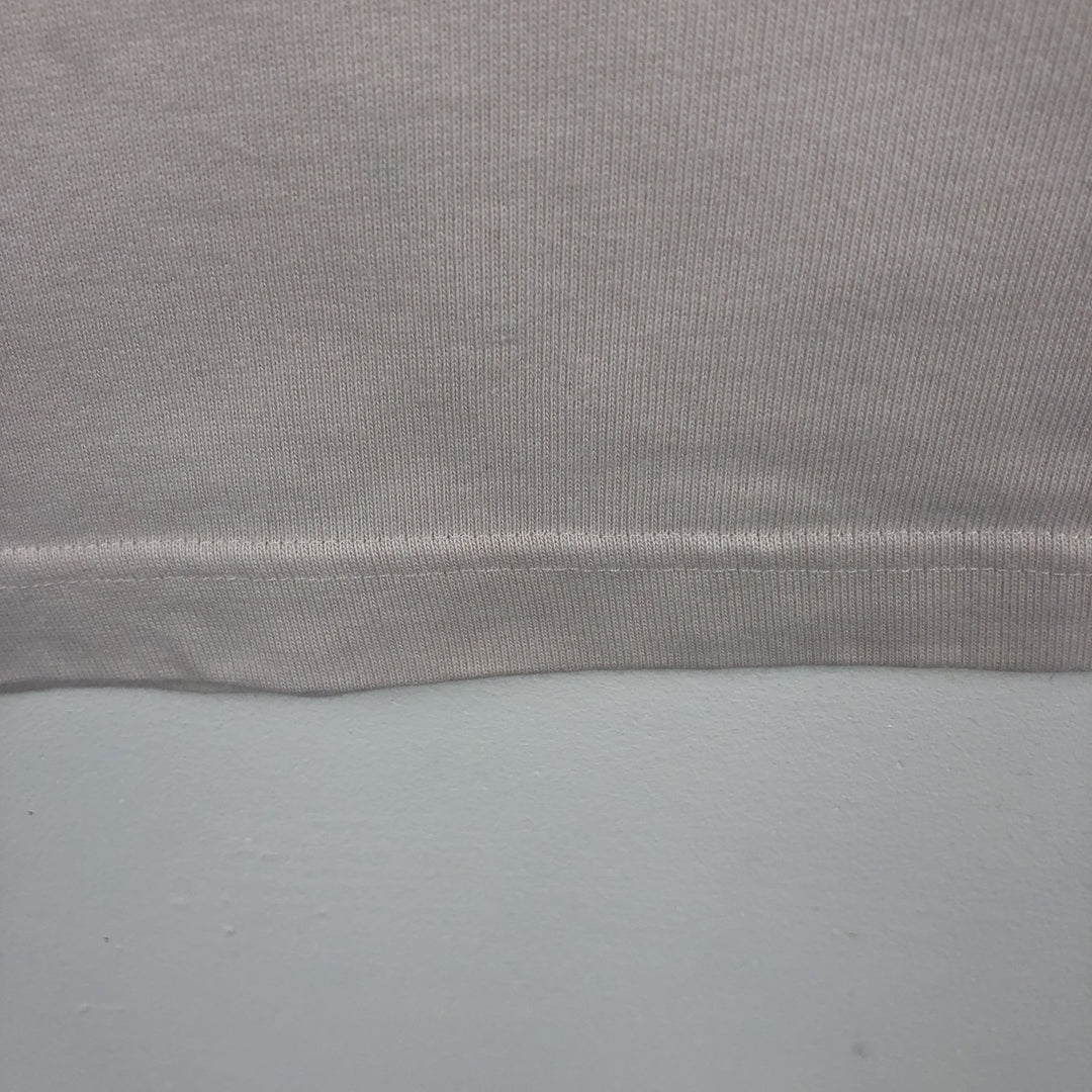 Harley-Davidson Henley Neck Motorcycle Long-Sleeve T-Shirt (Men's Size L) cotton Beige type Vintage Second Hand