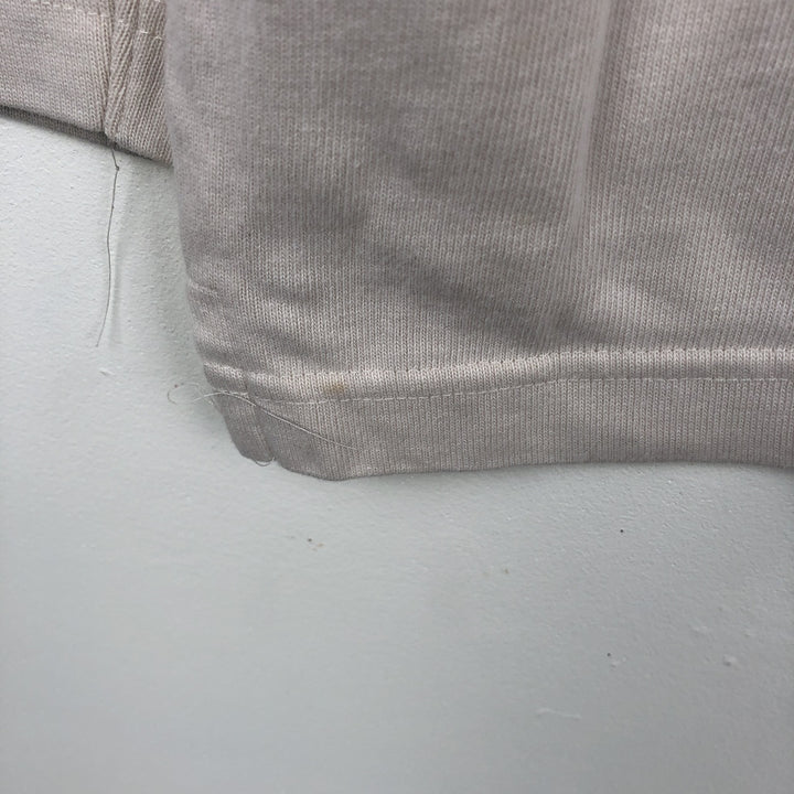 Harley-Davidson Henley Neck Motorcycle Long-Sleeve T-Shirt (Men's Size L) cotton Beige type Vintage Second Hand