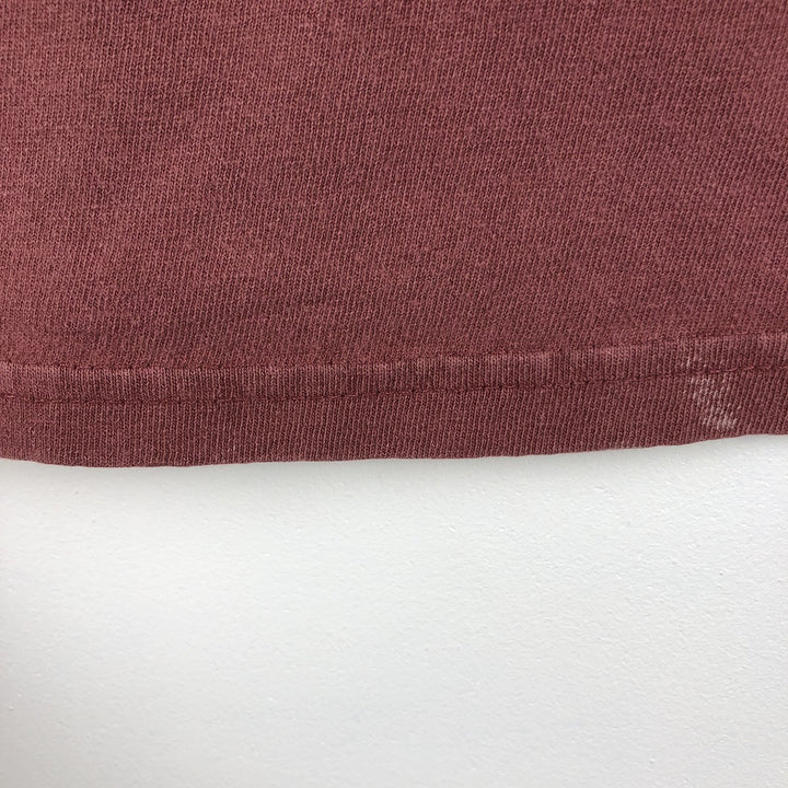 Harley-Davidson Eagle Pattern Motorcycle Long-Sleeve T-Shirt (Men's Size L) cotton red type reddish brown Vintage Second Hand