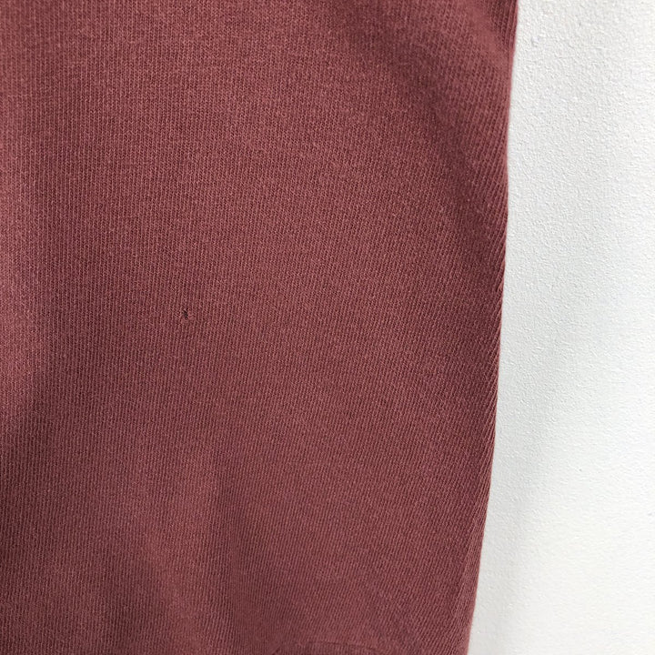 Harley-Davidson Eagle Pattern Motorcycle Long-Sleeve T-Shirt (Men's Size L) cotton red type reddish brown Vintage Second Hand