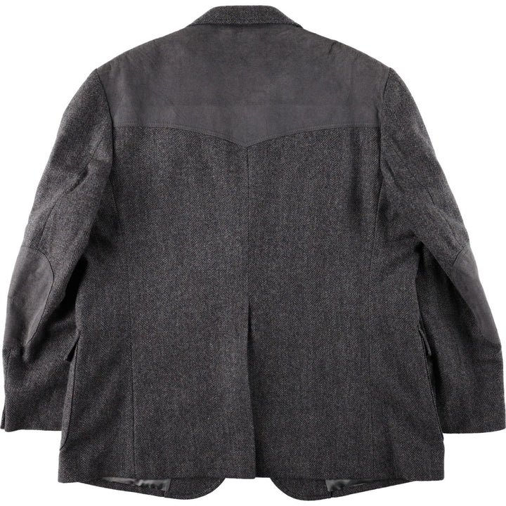 2000'S Pendleton wool tailored jacket, made in USA, men's size XL equivalent. wool Charcoal Vintage Second Hand
