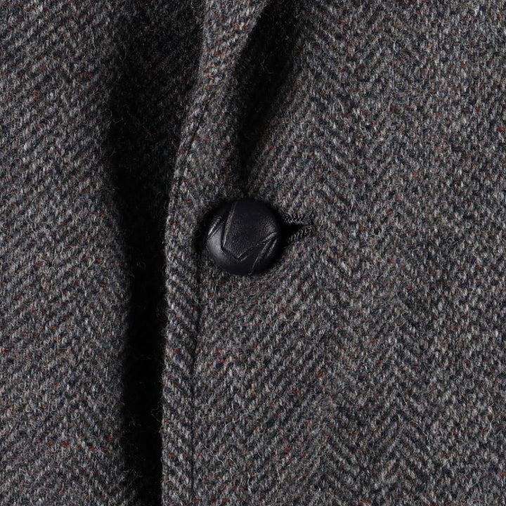 2000'S Pendleton wool tailored jacket, made in USA, men's size XL equivalent. wool Charcoal Vintage Second Hand