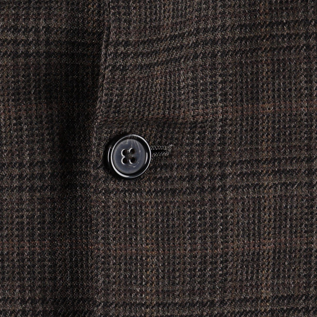 Ralph Lauren LAUREN Check Pattern Wool Tailored Jacket, Men's Size L (approx.) wool brown type Vintage Second Hand