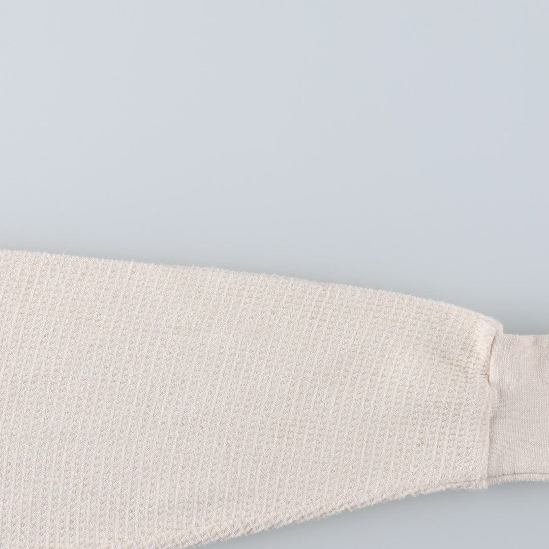 90s-00'S Hanes Thermal Long-Sleeve T-Shirt, Waffle Knit, Men's Size M (Equivalent), Vintage cotton pale white type Vintage Second Hand