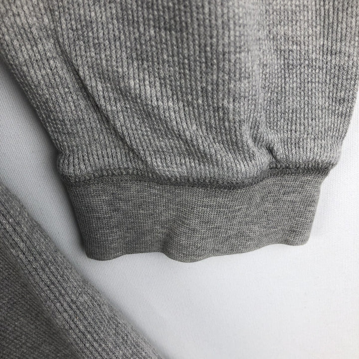 Levi's Henley Neck Thermal Long-Sleeve T-Shirt, Men's Size L (equivalent to size L) cotton gray type Vintage Second Hand