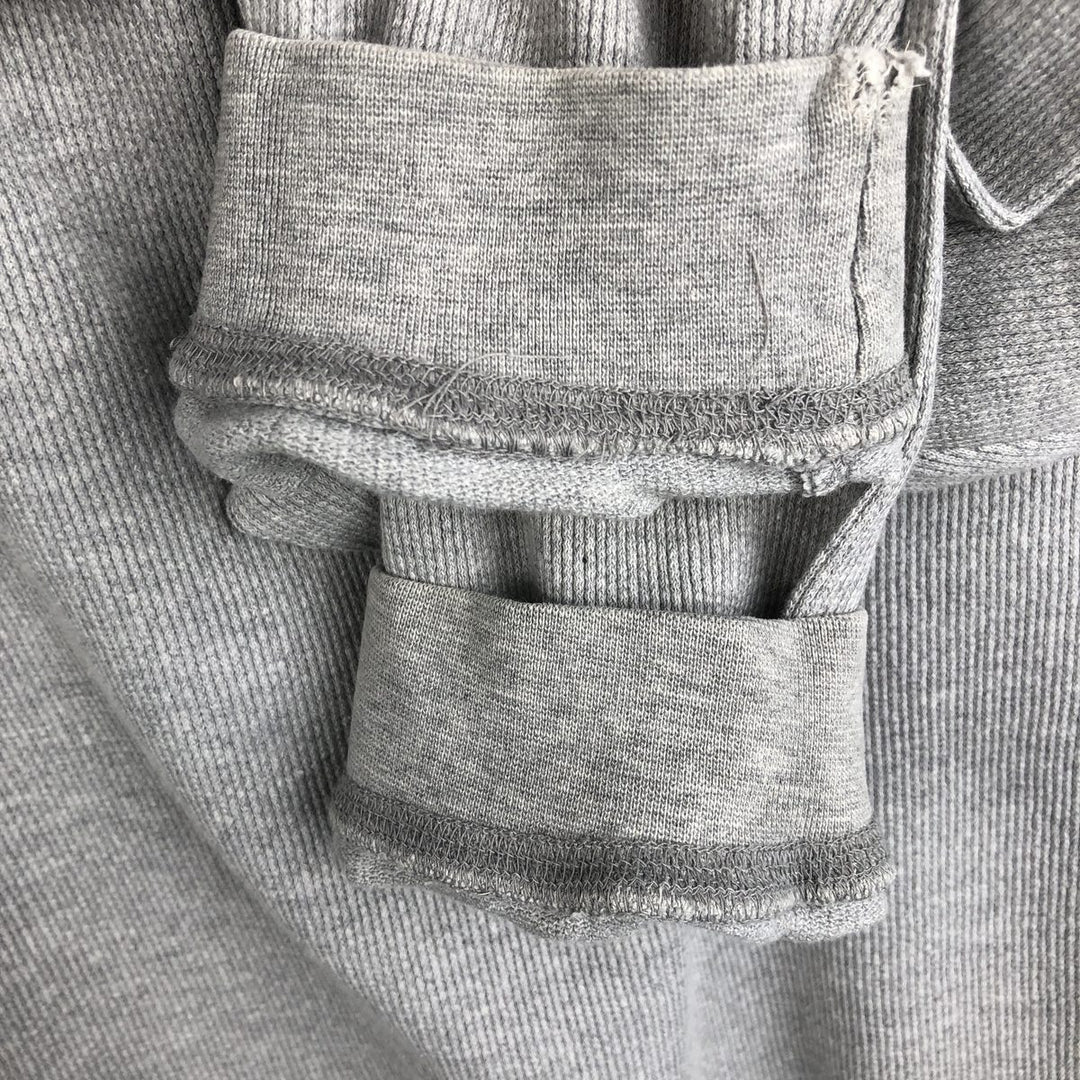 Levi's Henley Neck Thermal Long-Sleeve T-Shirt, Men's Size L (equivalent to size L) cotton gray type Vintage Second Hand