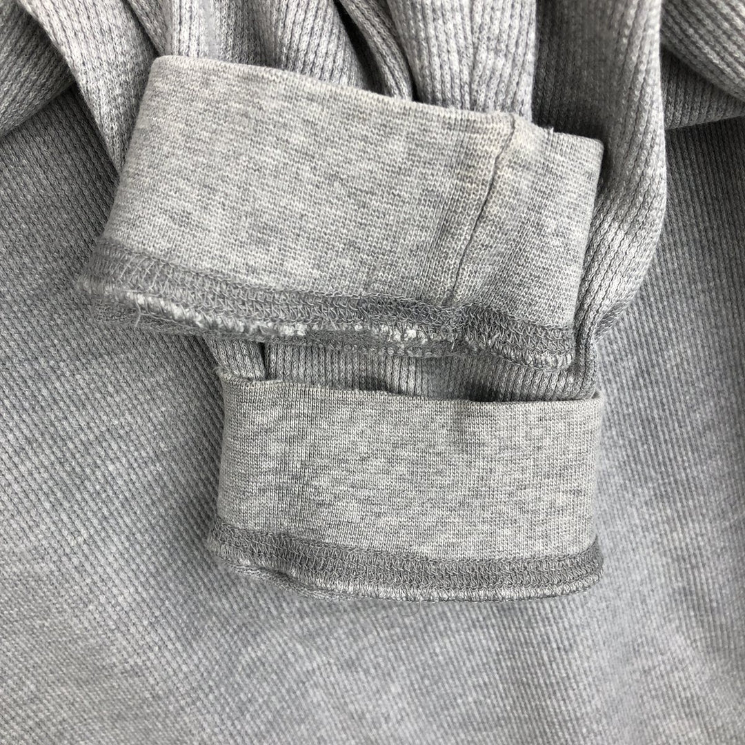 Levi's Henley Neck Thermal Long-Sleeve T-Shirt, Men's Size L (equivalent to size L) cotton gray type Vintage Second Hand