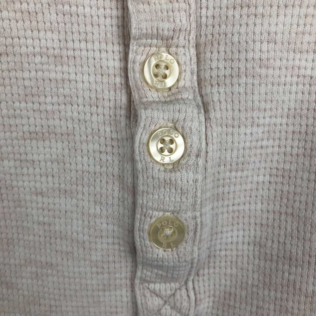 Ralph Lauren Polo Ralph Lauren SLEEPWEAR Thermal Long-Sleeve T-Shirt, Men's Size M (approx.) cotton gray type Vintage Second Hand