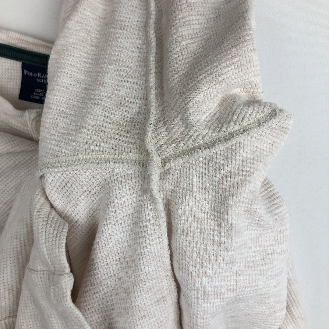 Ralph Lauren Polo Ralph Lauren SLEEPWEAR Thermal Long-Sleeve T-Shirt, Men's Size M (approx.) cotton gray type Vintage Second Hand