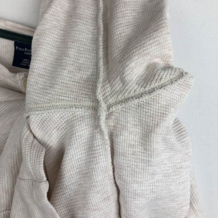 Ralph Lauren Polo Ralph Lauren SLEEPWEAR Thermal Long-Sleeve T-Shirt, Men's Size M (approx.) cotton gray type Vintage Second Hand