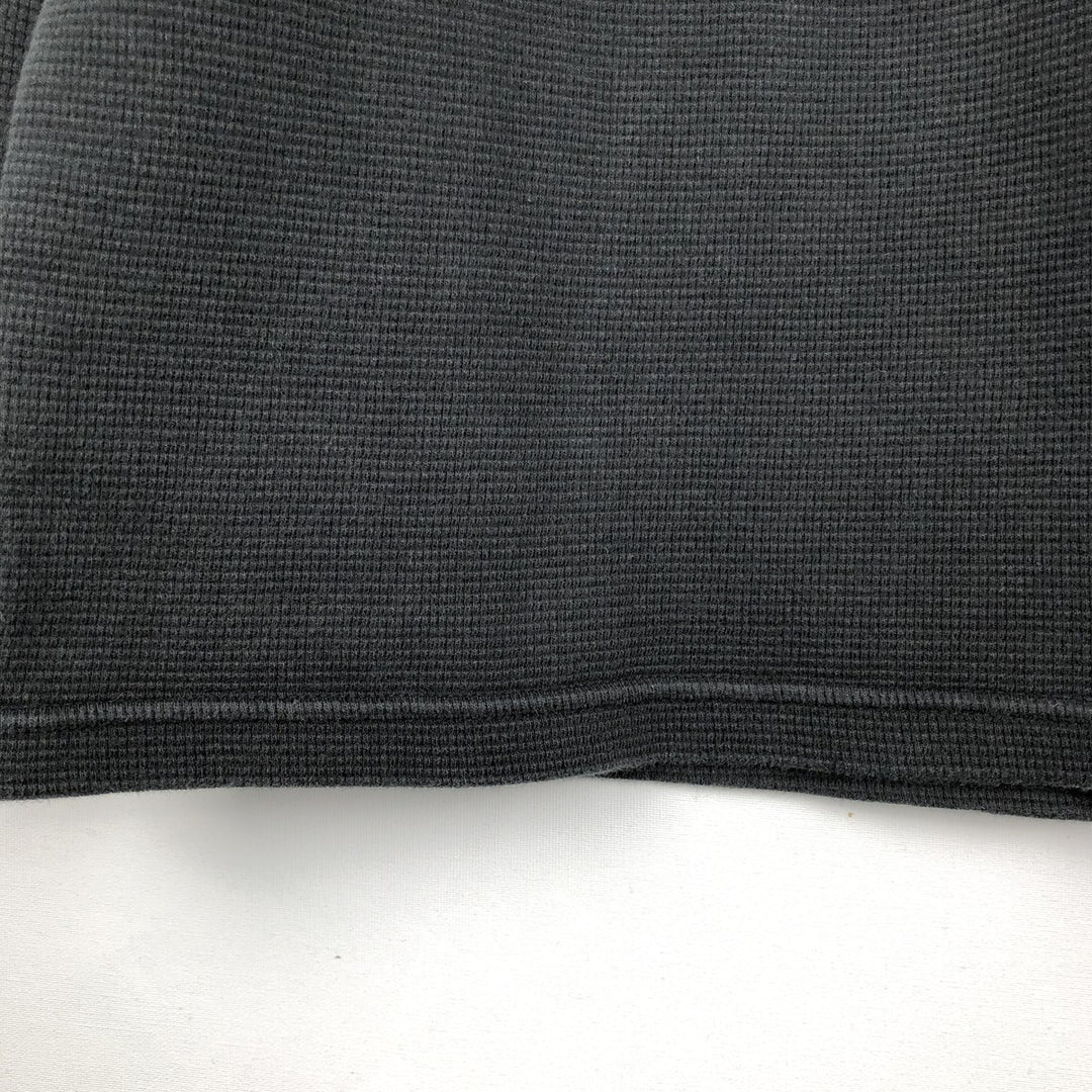 Ralph Lauren POLO RALPH LAUREN Thermal Long T-shirt Waffle Men's XL cotton black type Vintage Second Hand