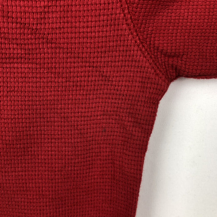 Ralph Lauren POLO RALPH LAUREN Thermal Ron T Waffle Men's L size cotton red type Vintage Second Hand