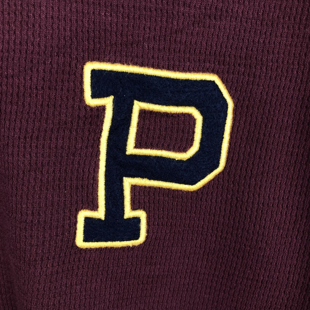 Ralph Lauren POLO RALPH LAUREN SLEEPWEAR Thermal Long T-Shirt, Men's Size Medium cotton burgundy type Vintage Second Hand