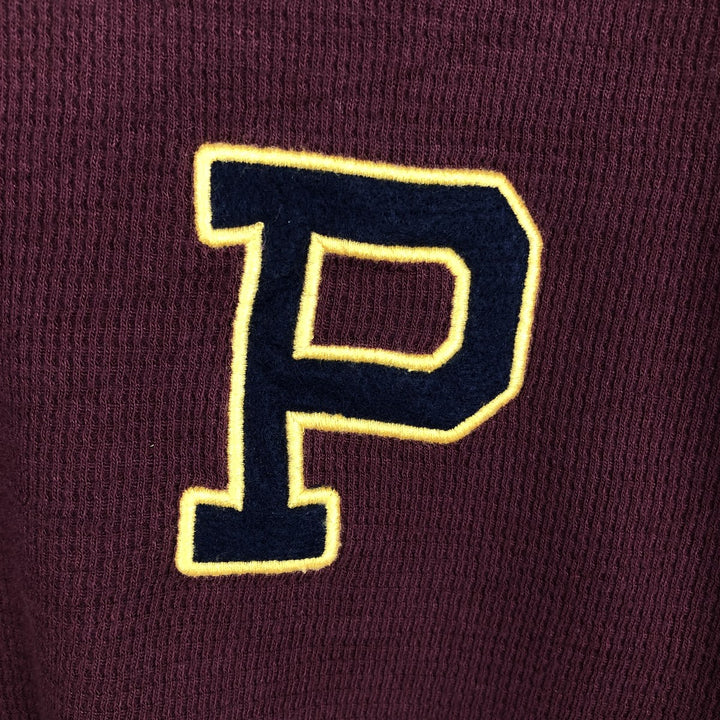 Ralph Lauren POLO RALPH LAUREN SLEEPWEAR Thermal Long T-Shirt, Men's Size Medium cotton burgundy type Vintage Second Hand