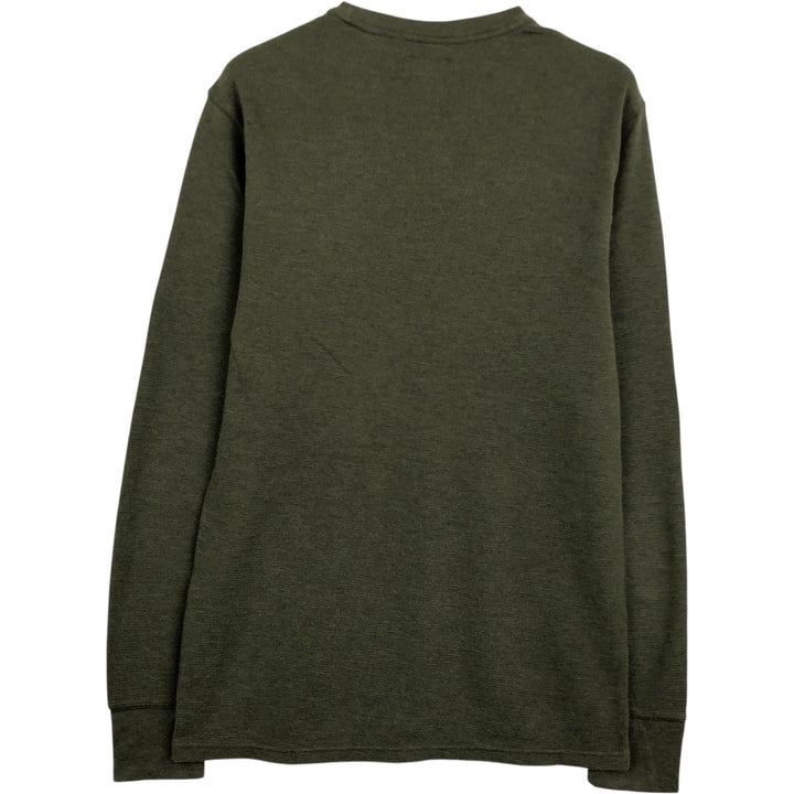 Ralph Lauren POLO RALPH LAUREN Thermal Long T-shirt Waffle Men's M size cotton green type Vintage Second Hand