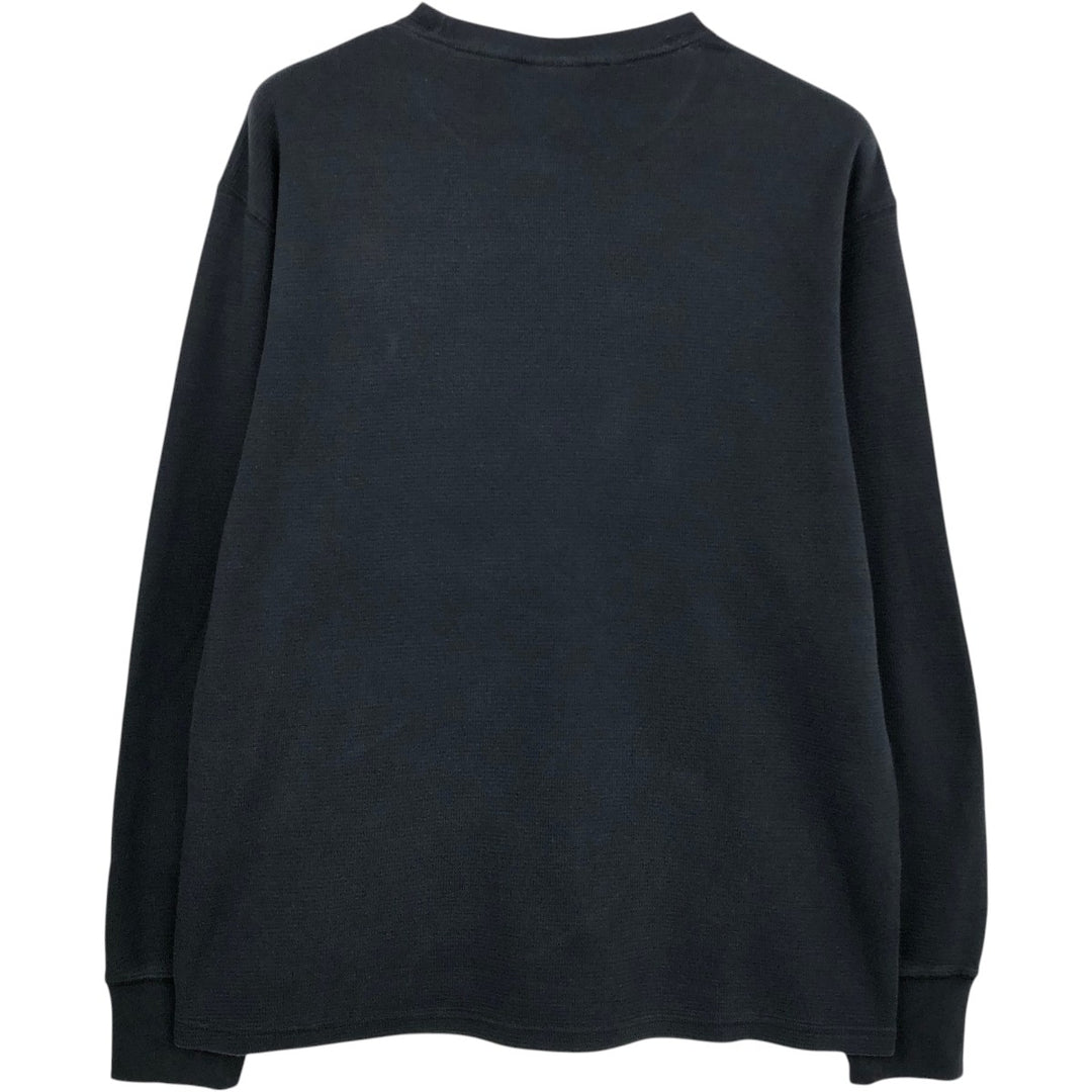 Ralph Lauren POLO RALPH LAUREN SLEEPWEAR Thermal Long T-Shirt, Men's Size L cotton black type Vintage Second Hand