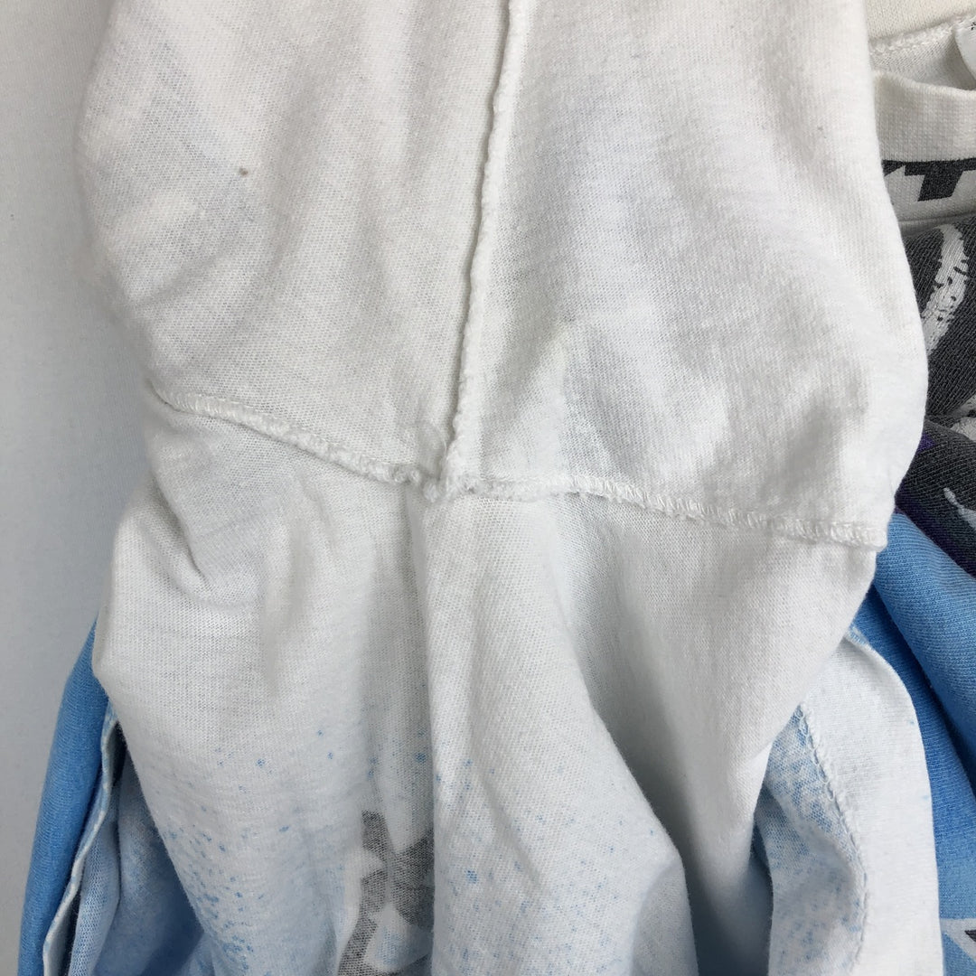 90'S Anvil XTREME High Neck Long-Sleeve T-Shirt, Made in USA, Men's Size L (Equivalent), Vintage cotton white type Vintage Second Hand