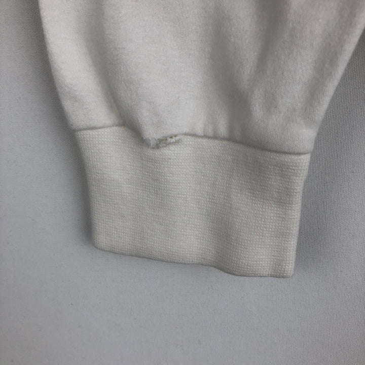 90'S Eddie Bauer Turtleneck Long-Sleeve T-Shirt, Made in USA, Men's Size L (Equivalent), Vintage cotton white type Vintage Second Hand