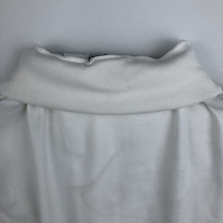 90'S Eddie Bauer Turtleneck Long-Sleeve T-Shirt, Made in USA, Men's Size L (Equivalent), Vintage cotton white type Vintage Second Hand