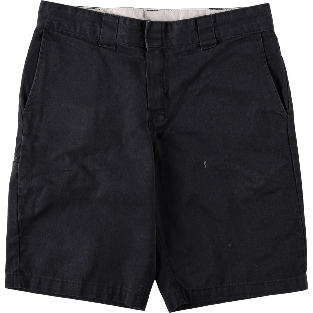 Dickies Regular Fit FLEX Work Shorts (Men's W35 equivalent) polyester black type Vintage Second Hand