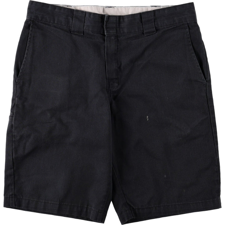 Dickies Regular Fit FLEX Work Shorts (Men's W35 equivalent) polyester black type Vintage Second Hand