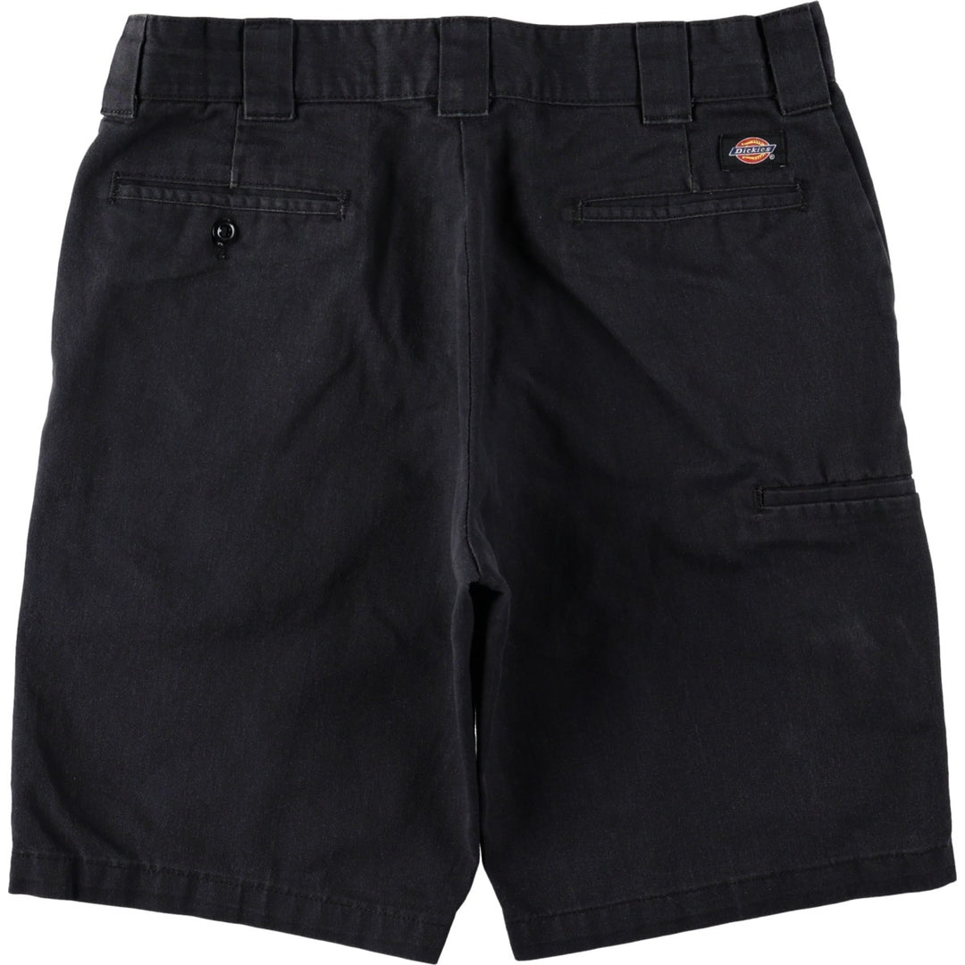 Dickies Regular Fit FLEX Work Shorts (Men's W35 equivalent) polyester black type Vintage Second Hand