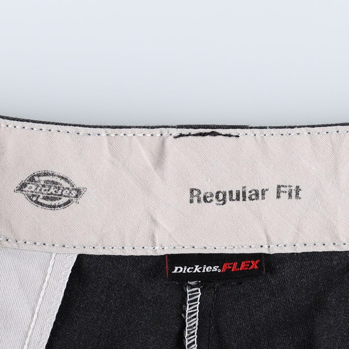 Dickies Regular Fit FLEX Work Shorts (Men's W35 equivalent) polyester black type Vintage Second Hand