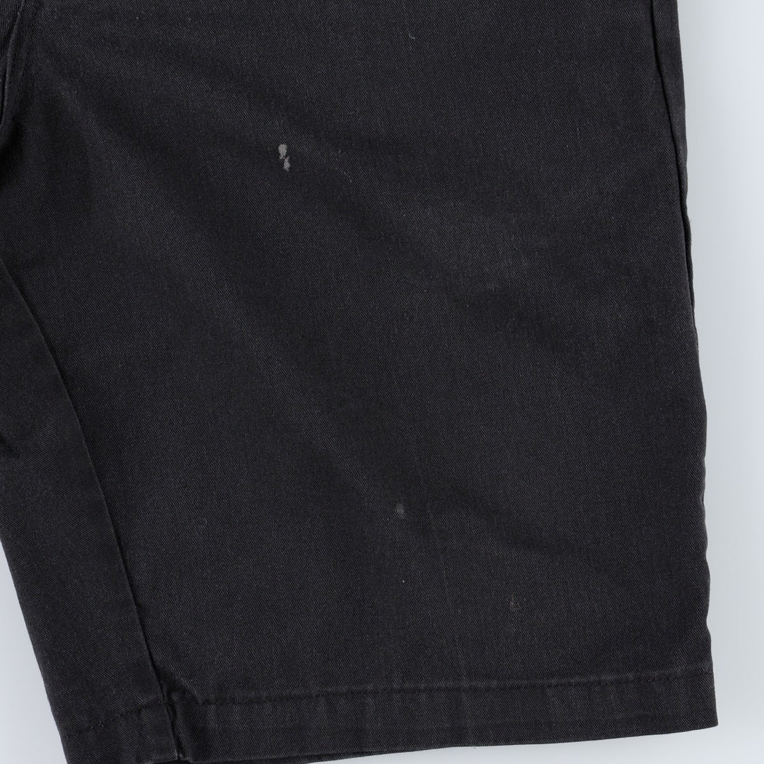 Dickies Regular Fit FLEX Work Shorts (Men's W35 equivalent) polyester black type Vintage Second Hand