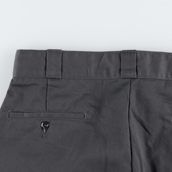 Dickies Loose Fit Work Shorts, Half Pants, Men's, W34 equivalent polyester Charcoal Vintage Second Hand