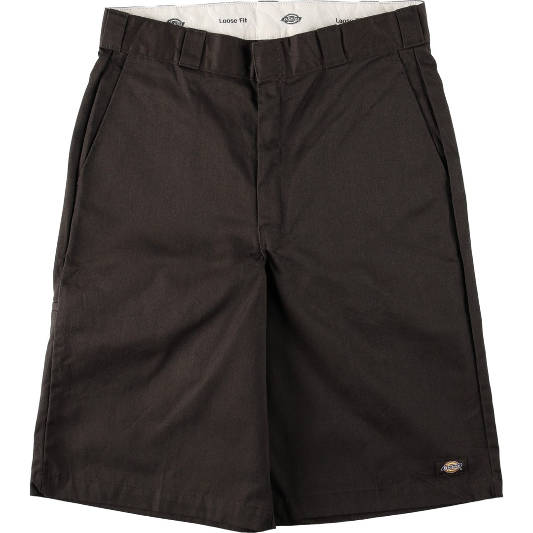 Dickies Loose Fit Work Shorts, Half Pants, Men's, W34 equivalent polyester brown type Vintage Second Hand