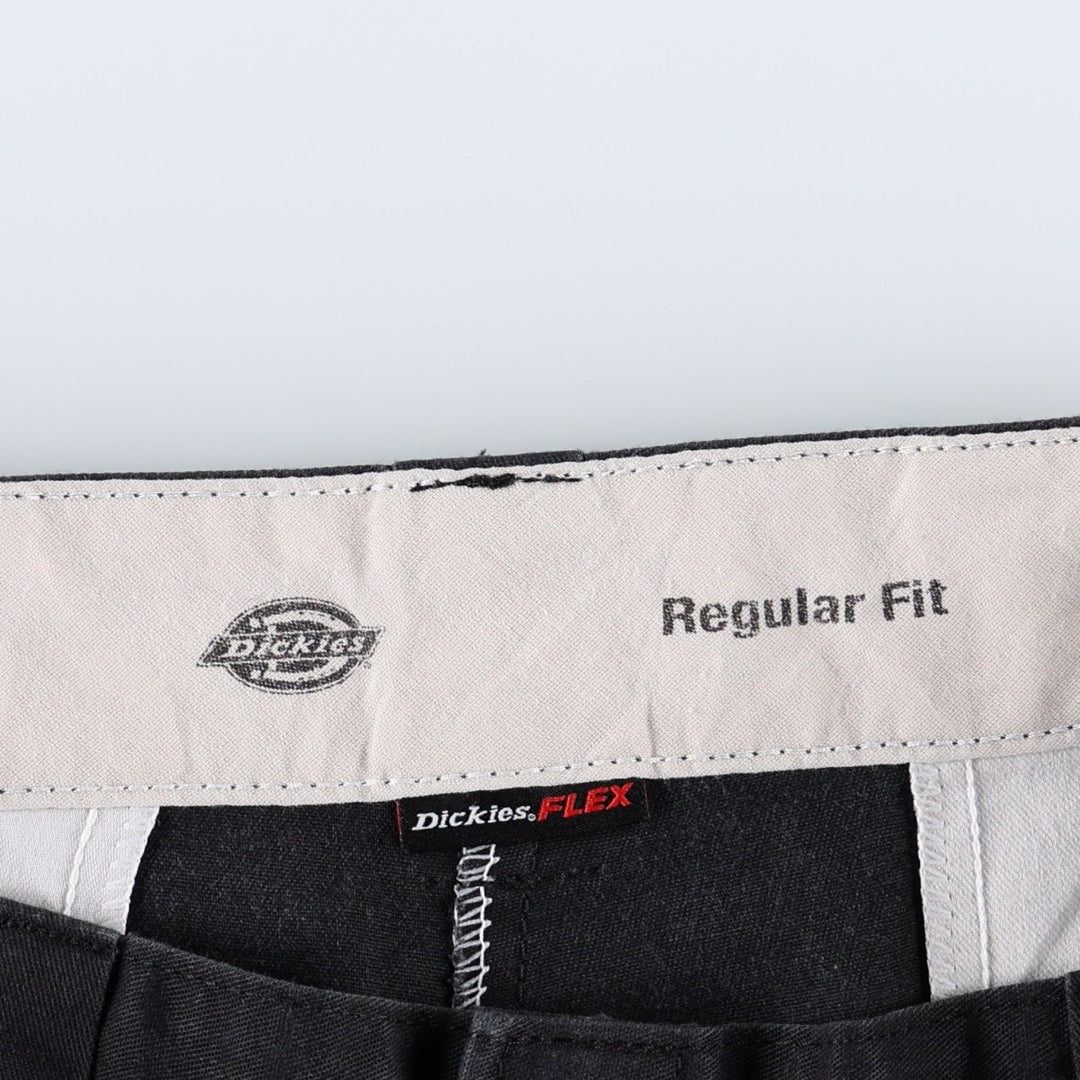 Dickies Regular Fit FLEX Work Shorts (Men's W35 equivalent) polyester black type Vintage Second Hand
