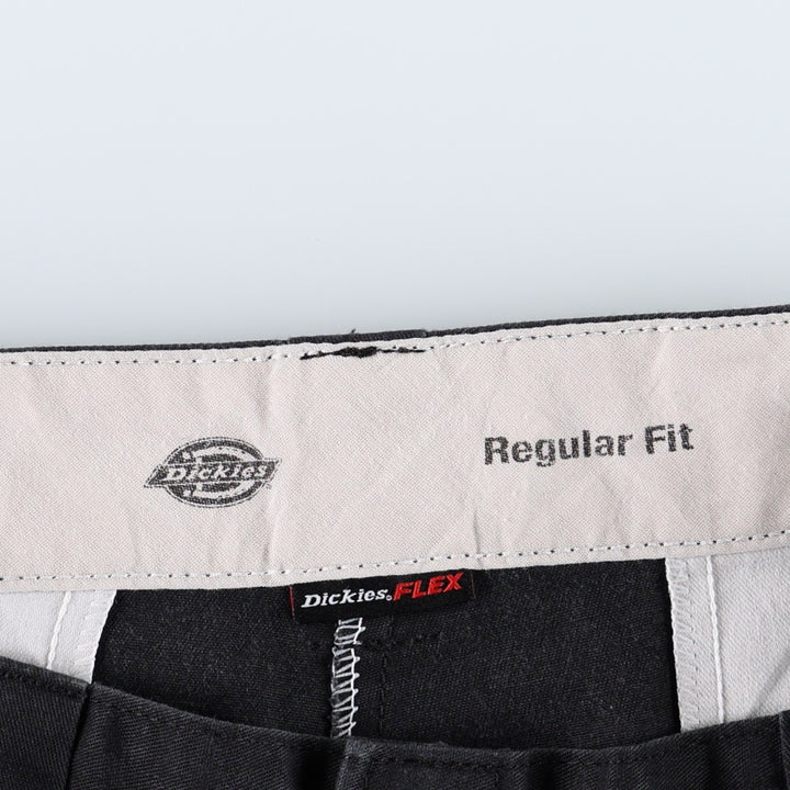 Dickies Regular Fit FLEX Work Shorts (Men's W35 equivalent) polyester black type Vintage Second Hand