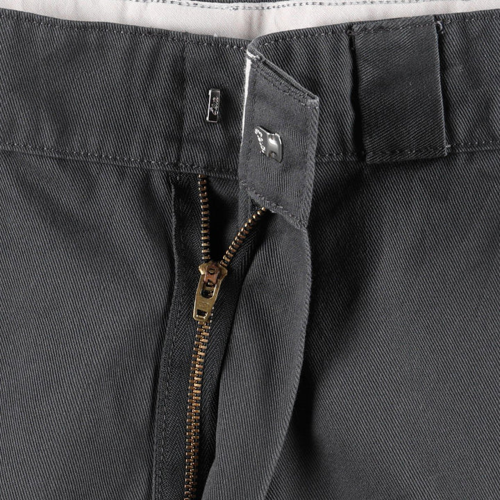 Dickies Loose Fit Work Shorts, Half Pants, Men's, W34 equivalent polyester Charcoal Vintage Second Hand