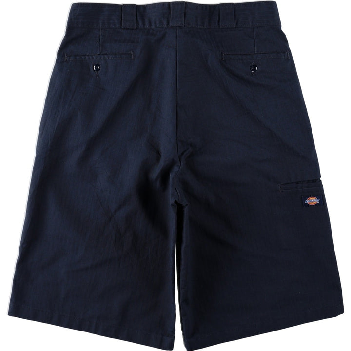Dickies Stripe Pattern Work Shorts, Men's Size W37 (approx.) polyester navy blue type Vintage Second Hand